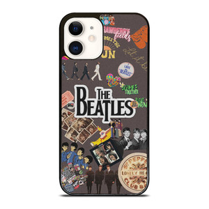 THE BEATLES ROCK BAND COLLAGE iPhone 12 Case Cover THE BEATLES ROCK BAND COLLAGE iPhone 12 Case Cover