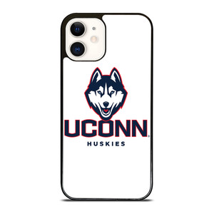 UCONN HUSKIES WHITE LOGO iPhone 12 Case Cover UCONN HUSKIES WHITE LOGO iPhone 12 Case Cover