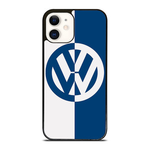 VW VOLKSWAGEN SLICED BLUE LOGO  iPhone 12 Case Cover VW VOLKSWAGEN SLICED BLUE LOGO  iPhone 12 Case Cover
