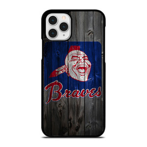 ATLANTA BRAVES BASEBALL WOODEN SYMBOL  iPhone 11 Pro Case Cover