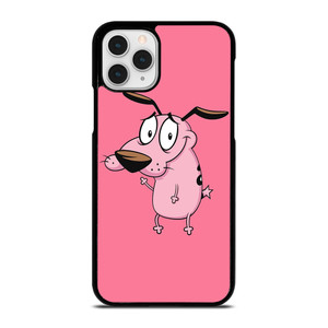 COURAGE THE COWARDLY DOG CARTOON PINK  iPhone 11 Pro Case Cover