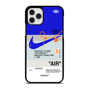 NIKE AIR JORDAN 1 OFF WHITE BLUE iPhone 11 Pro Case Cover NIKE AIR JORDAN 1 OFF WHITE BLUE iPhone 11 Pro Case Cover