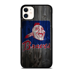 ATLANTA BRAVES BASEBALL WOODEN SYMBOL iPhone 11 Case Cover