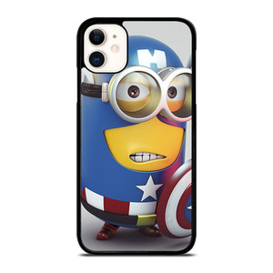 CAPTAIN AMERICA MINION CARTOON iPhone 11 Case Cover CAPTAIN AMERICA MINION CARTOON iPhone 11 Case Cover
