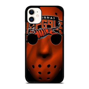 CINCINNATI BENGALS JASON FRIDAY MASK iPhone 11 Case Cover CINCINNATI BENGALS JASON FRIDAY MASK iPhone 11 Case Cover