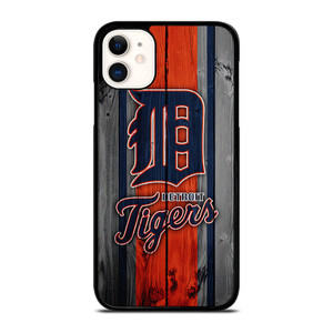 DETROIT TIGERS FOOTBALL WOOD LOGO iPhone 11 Case Cover