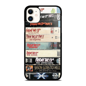 JASON VOORHES FRIDAY THE 13TH MOVIES COLLECTION iPhone 11 Case Cover JASON VOORHES FRIDAY THE 13TH MOVIES COLLECTION iPhone 11 Case Cover