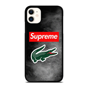 LACOSTE X SUPREME LOGO iPhone 11 Case Cover LACOSTE X SUPREME LOGO iPhone 11 Case Cover