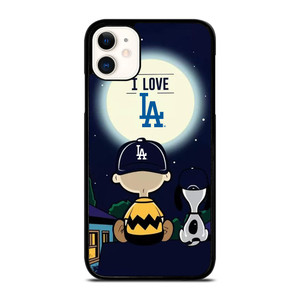 LOS ANGELES DODGERS CHARLIE BROWN SNOOPY iPhone 11 Case Cover LOS ANGELES DODGERS CHARLIE BROWN SNOOPY iPhone 11 Case Cover