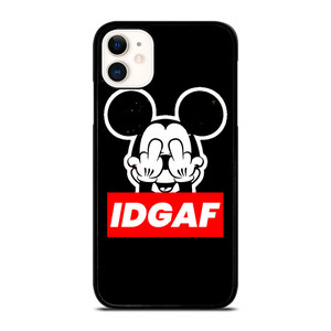 MICKEY MOUSE MIDDLE FINGER IDGAF iPhone 11 Case Cover MICKEY MOUSE MIDDLE FINGER IDGAF iPhone 11 Case Cover