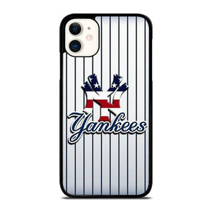NEW YORK YANKEES USA FLAG STRIPE LOGO iPhone 11 Case Cover NEW YORK YANKEES USA FLAG STRIPE LOGO iPhone 11 Case Cover