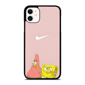NIKE PATRICK AND SPONGEBOB PINK iPhone 11 Case Cover NIKE PATRICK AND SPONGEBOB PINK iPhone 11 Case Cover