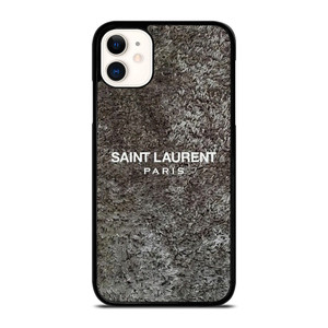 SAINT LAURENT PARIS RASFUR FABRIC iPhone 11 Case Cover SAINT LAURENT PARIS RASFUR FABRIC iPhone 11 Case Cover