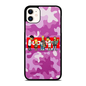 SUPREME THE SIMPSONS CAMO PURPLE iPhone 11 Case Cover SUPREME THE SIMPSONS CAMO PURPLE iPhone 11 Case Cover