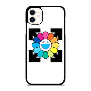 TAKASHI MURAKAMI SMILEY FLOWER OFF WHITE iPhone 11 Case Cover