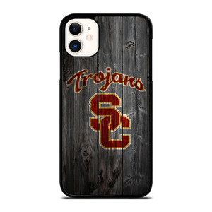 USC TROJANS WOOD LOGO iPhone 11 Case Cover USC TROJANS WOOD LOGO iPhone 11 Case Cover