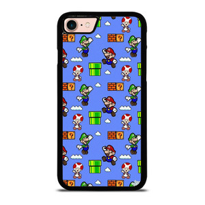 MARIO BROS LUIGI TOAD CUTE PATTERN iPhone 7 / 8 Case Cover MARIO BROS LUIGI TOAD CUTE PATTERN iPhone 7 / 8 Case Cover