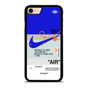 NIKE AIR JORDAN 1 OFF WHITE BLUE iPhone 7 / 8 Case Cover NIKE AIR JORDAN 1 OFF WHITE BLUE iPhone 7 / 8 Case Cover