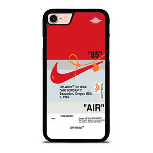 NIKE AIR JORDAN 1 OFF WHITE RED iPhone 7 / 8 Case Cover NIKE AIR JORDAN 1 OFF WHITE RED iPhone 7 / 8 Case Cover