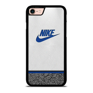 NIKE AIR JORDAN LEATHER BLUE iPhone 7 / 8 Case Cover NIKE AIR JORDAN LEATHER BLUE iPhone 7 / 8 Case Cover