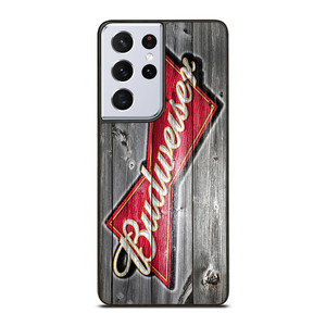 BUDWEISER BEER WOOD LOGO  Samsung Galaxy S21 Ultra Case Cover