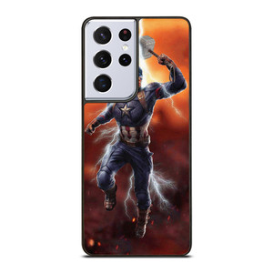 CAPTAIN AMERICA X THOR HAMMER 2  Samsung Galaxy S21 Ultra Case Cover