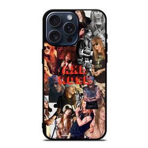 AXL ROSE GUNS N ROSES COLLAGE iPhone 15 Pro Max Case iPhone 15 Pro Max Case Cover