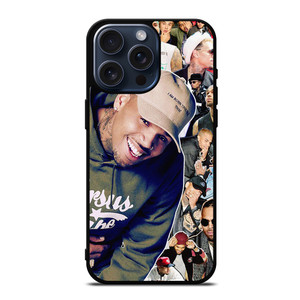CHRIS BROWN SINGER COLLAGE 2 iPhone 15 Pro Max Case iPhone 15 Pro Max Case Cover