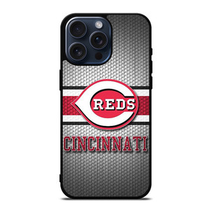 CINCINNATI RED BASEBALL METAL LOGO iPhone 15 Pro Max Case iPhone 15 Pro Max Case Cover CINCINNATI RED BASEBALL METAL LOGO iPhone 15 Pro Max Case iPhone 15 Pro Max Case Cover