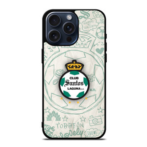 CLUB SANTOS LAGUNA SCRIBBLE LOGO iPhone 15 Pro Max Case iPhone 15 Pro Max Case Cover