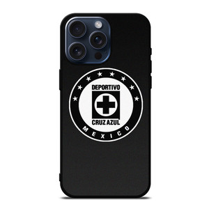 DEPORTIVO CRUZ AZUL MEXICO BLACK LOGO  iPhone 15 Pro Max Case Cover