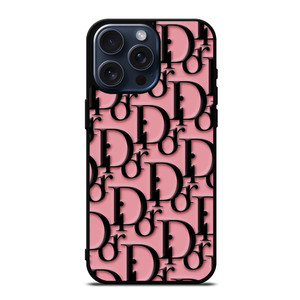 DIOR PINK PATTERN  iPhone 15 Pro Max Case Cover
