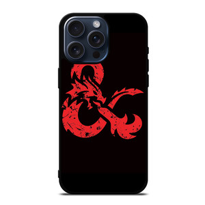 DUNGEONS AND DRAGONS LOGO BLACK  iPhone 15 Pro Max Case Cover