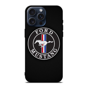 FORD MUSTANG CIRCLE EMBLEM iPhone 15 Pro Max Case Cover FORD MUSTANG CIRCLE EMBLEM iPhone 15 Pro Max Case Cover