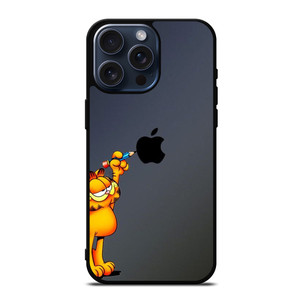 GARFIELD CAT APPLE LOGO  iPhone 15 Pro Max Case Cover