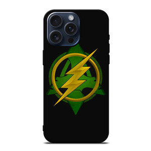 GREEN ARROW THE FLASH LOGO  iPhone 15 Pro Max Case Cover