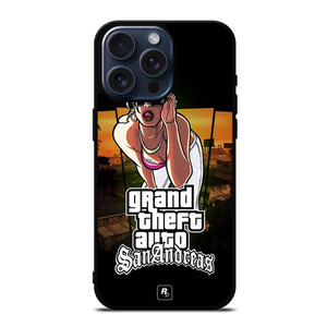 GTA GRAND THEFT AUTO SAN ANDREAS ROCHELLE  iPhone 15 Pro Max Case Cover