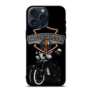 HARLEY DAVIDSON MOTOR SKULL BADGE iPhone 15 Pro Max Case Cover HARLEY DAVIDSON MOTOR SKULL BADGE iPhone 15 Pro Max Case Cover
