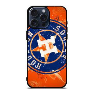 HOUSTON ASTROS BASEBALL BRUSHED SYMBOL  iPhone 15 Pro Max Case Cover