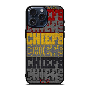 KANSAS CITY CHIEFS METAL SYMBOL iPhone 15 Pro Max Case Cover