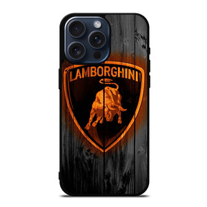 LAMBORGHINI WOOD LOGO iPhone 15 Pro Max Case Cover LAMBORGHINI WOOD LOGO iPhone 15 Pro Max Case Cover