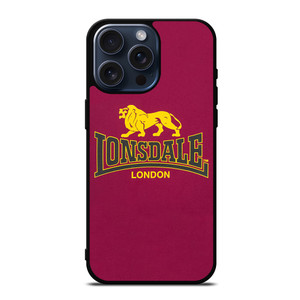 LONSDALE LONDON BOXING LOGO RED iPhone 15 Pro Max Case Cover LONSDALE LONDON BOXING LOGO RED iPhone 15 Pro Max Case Cover