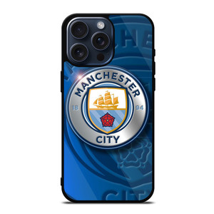 MANCHESTER CITY METAL LOGO iPhone 15 Pro Max Case Cover