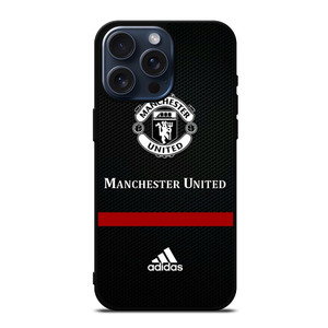MANCHESTER UNITED ADIDAS CARBON iPhone 15 Pro Max Case Cover MANCHESTER UNITED ADIDAS CARBON iPhone 15 Pro Max Case Cover