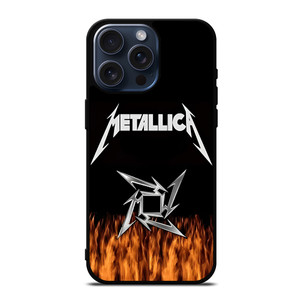 METALLICA METAL BAND FIRE iPhone 15 Pro Max Case Cover METALLICA METAL BAND FIRE iPhone 15 Pro Max Case Cover
