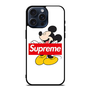 MICKEY MOUSE DISNEY SUPREME LOGO iPhone 15 Pro Max Case Cover MICKEY MOUSE DISNEY SUPREME LOGO iPhone 15 Pro Max Case Cover