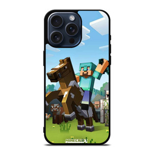 MINECRAFT KNIGHT AND HORSE iPhone 15 Pro Max Case Cover MINECRAFT KNIGHT AND HORSE iPhone 15 Pro Max Case Cover
