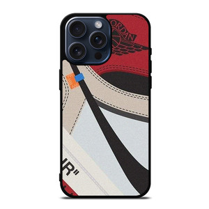 NIKE AIR JORDAN 1 HIGH OFF WHITE iPhone 15 Pro Max Case Cover