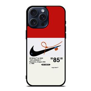 NIKE AIR JORDAN 1OFF WHITE RED iPhone 15 Pro Max Case Cover NIKE AIR JORDAN 1OFF WHITE RED iPhone 15 Pro Max Case Cover