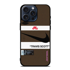 NIKE AIR TRAVIS SCOTT LOGO iPhone 15 Pro Max Case Cover NIKE AIR TRAVIS SCOTT LOGO iPhone 15 Pro Max Case Cover